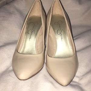 Jessica Simpson Pointy Toe, Nude Heels